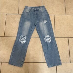 SHEIN Distressed Blue Women's Jeans